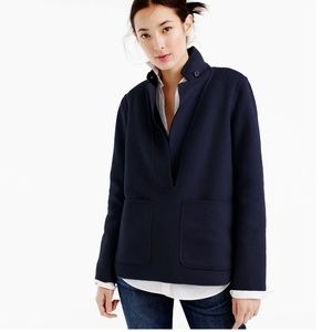 J. Crew Collection Cashmere Popover Navy Jacket S